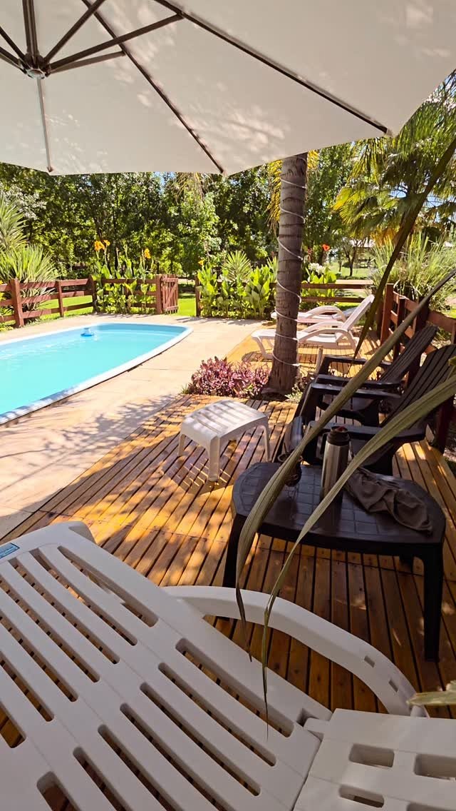 El deck con sombra, para la siesta